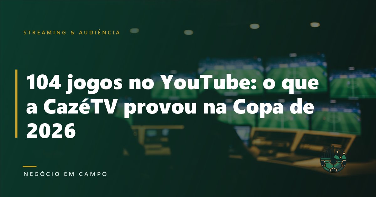 104 jogos no YouTube: o que a CazéTV provou na Copa de 2026